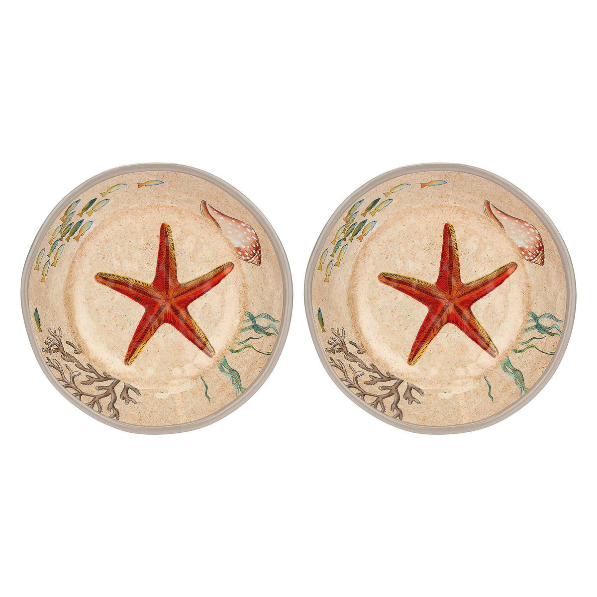 Sea Life Set 2 Soup Plates 19.5 cm
