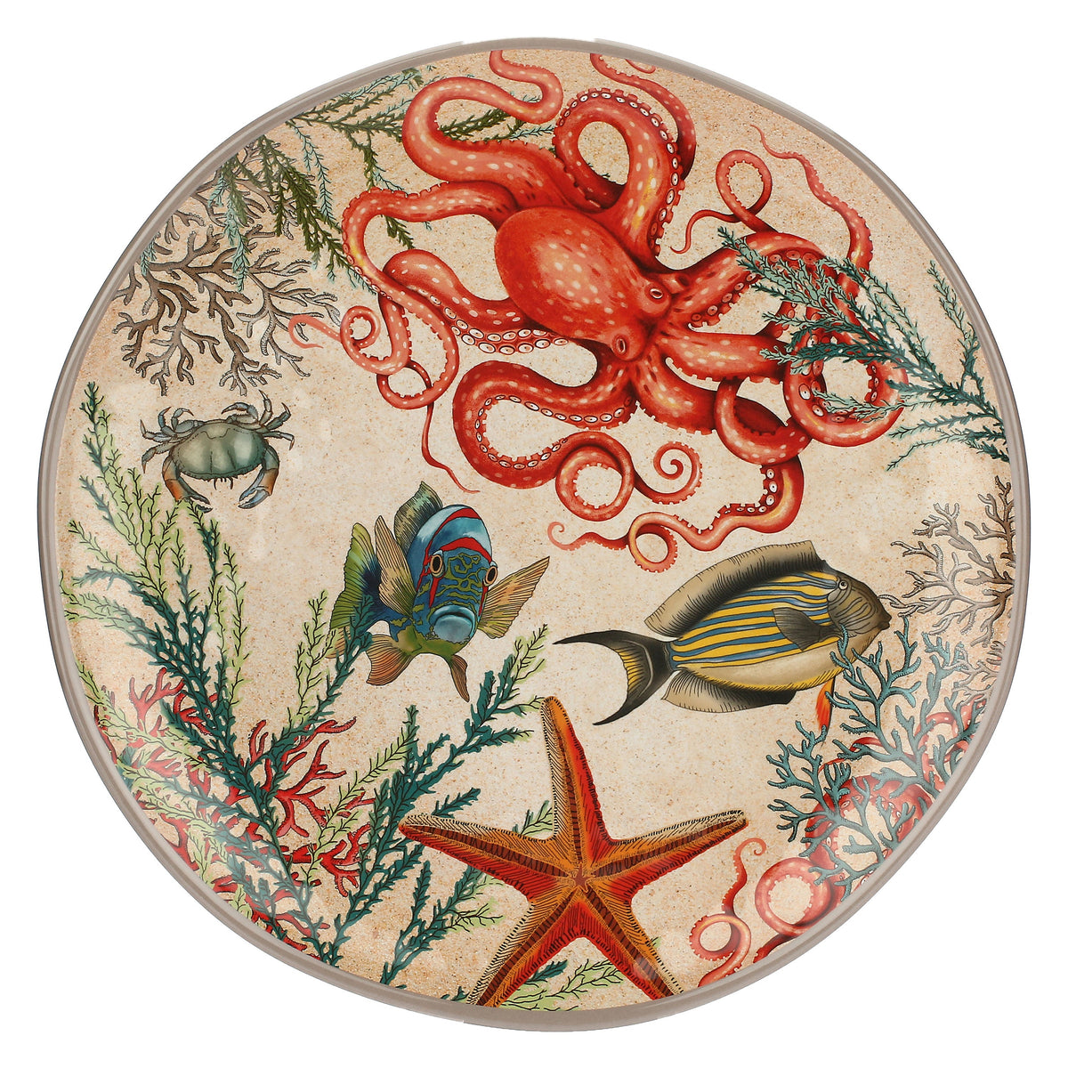 Sea Life Round Tray 42 cm