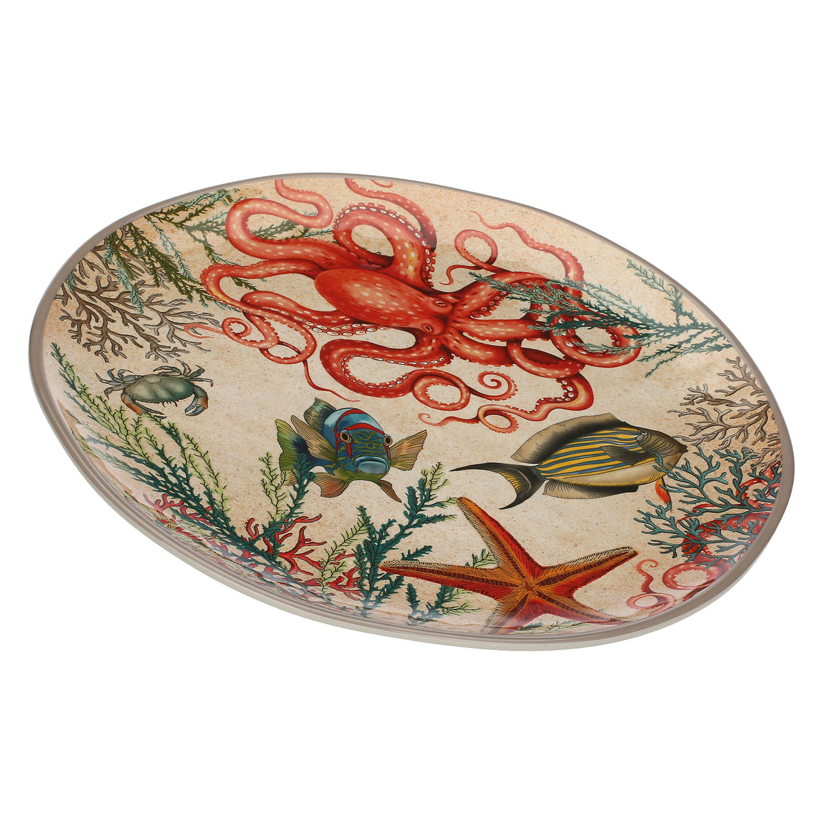 Sea Life Round Tray 42 cm