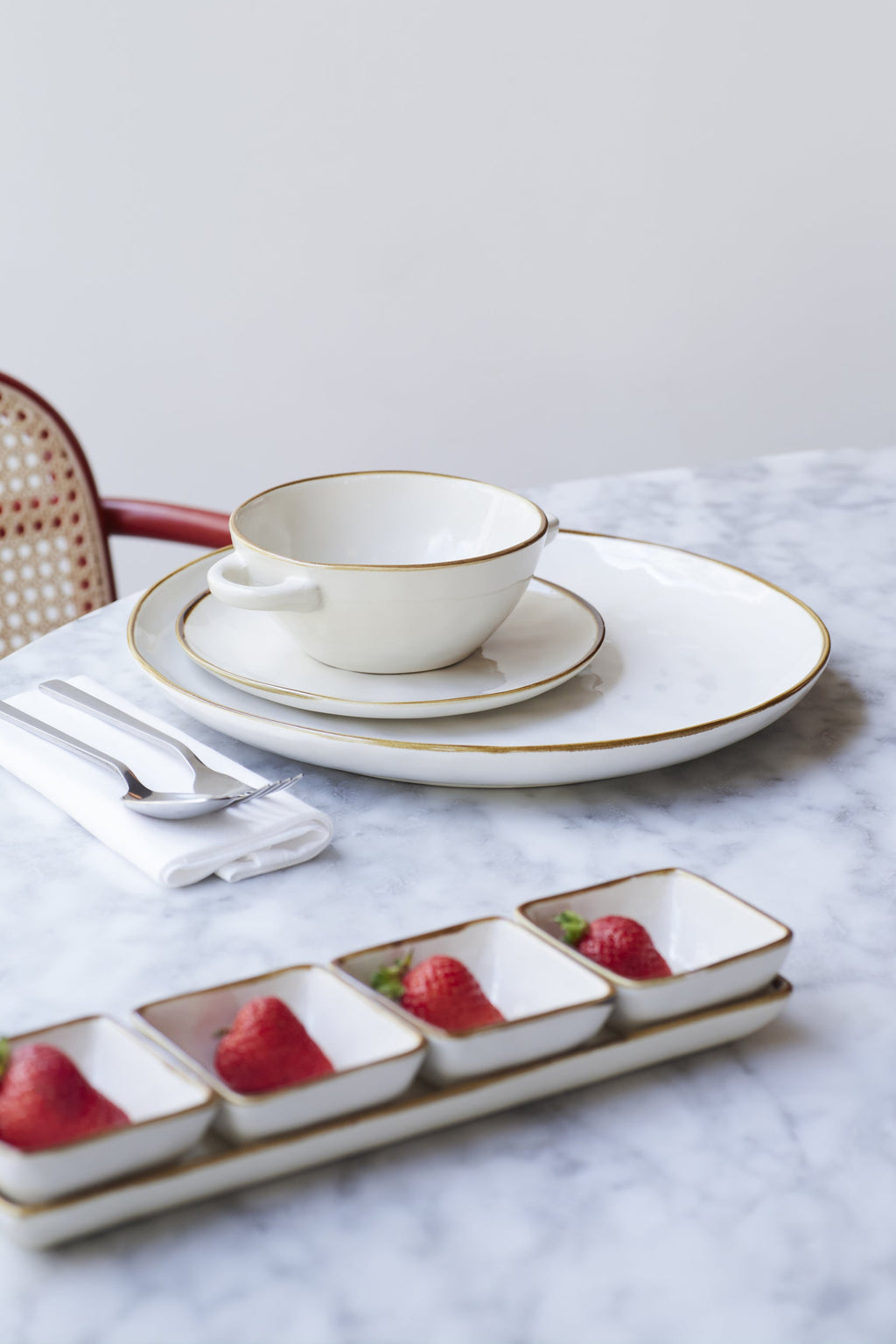 Concerto Ivory Soup Bowl With Handles