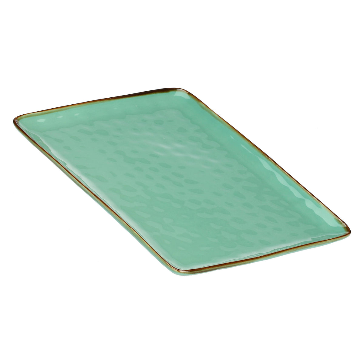 Concerto Aqua Green Rectangular Tray 36X26.5