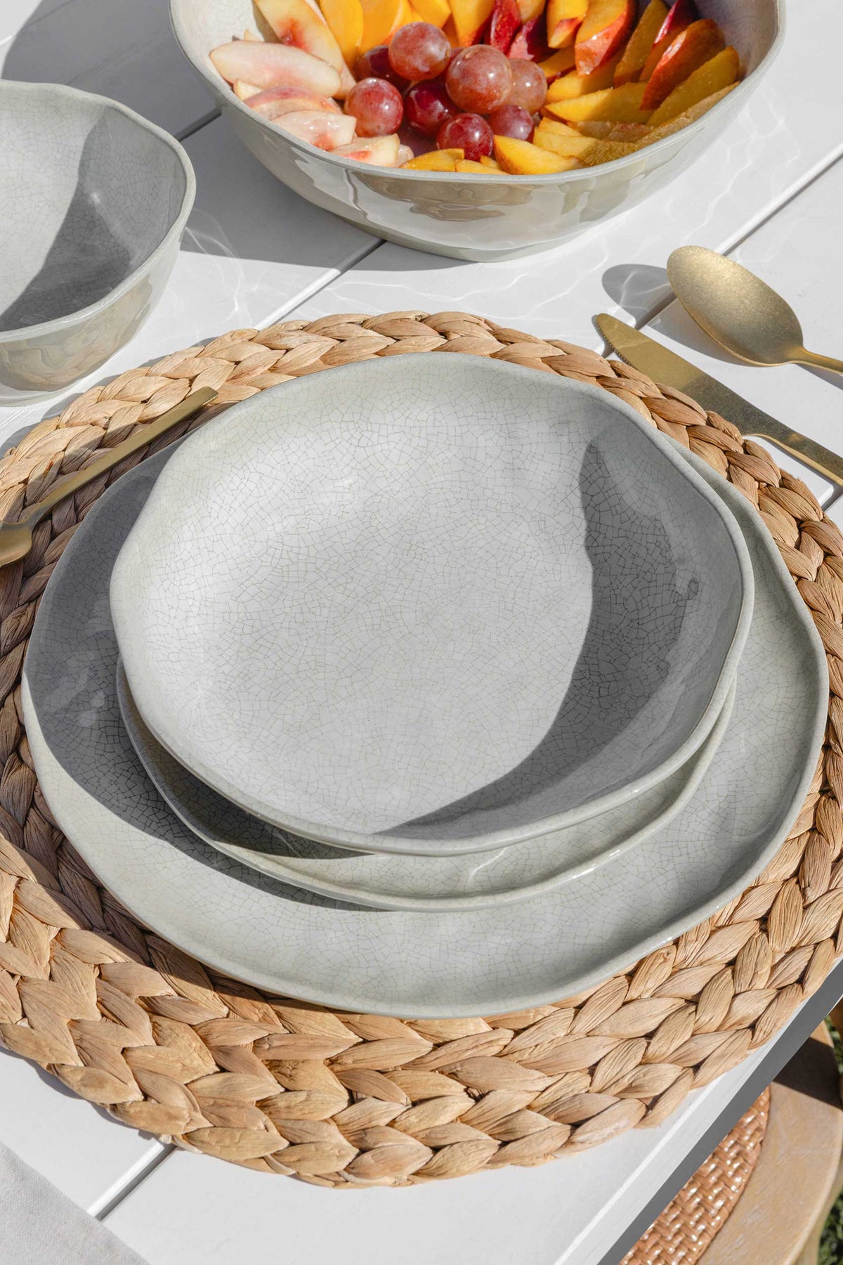 Atmosfera Taupe Set 2 Dinner Plates