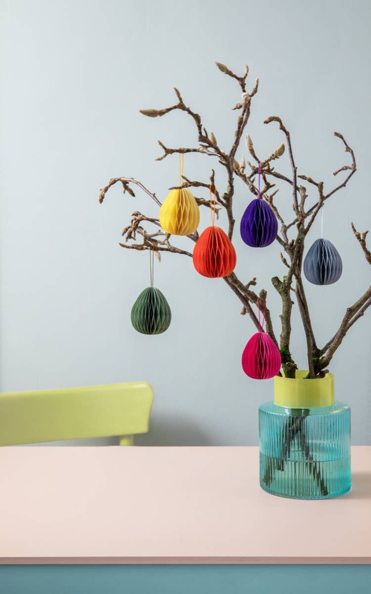 Tree ornaments Oval No. 2, set of 6