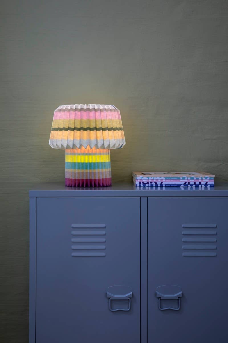 Paper lamp Anna 'stripes'