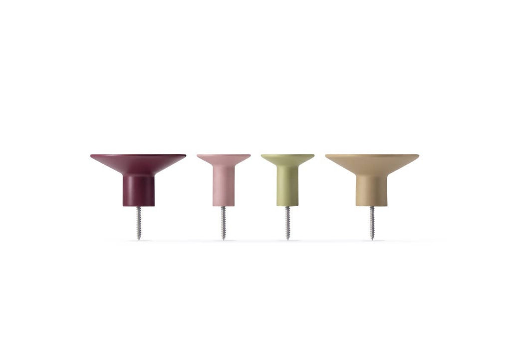 Wall hooks 'Fuchsia', set of 4