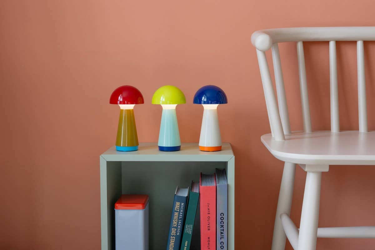 Table lamp 'Bobbi' yellow