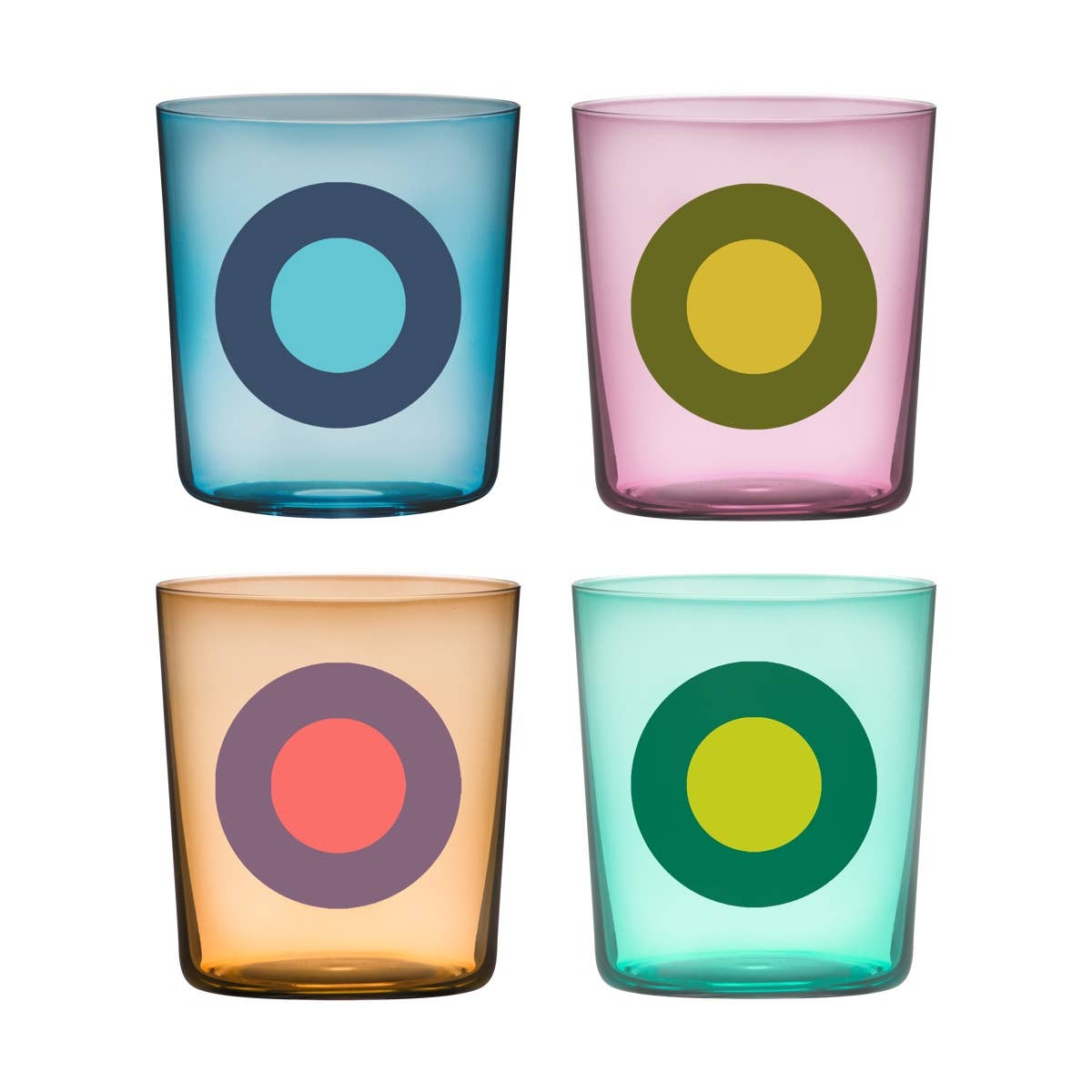 Drinking glasses Dots, set of 4 No. 2