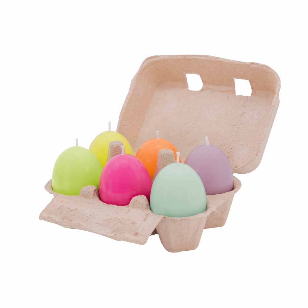 Egg candle set Eddy, set of 6