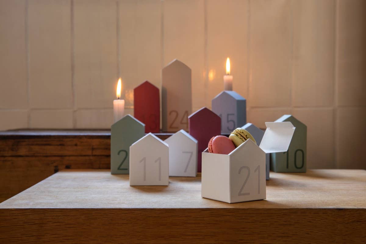 Advent calendar village