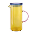 Glass jug Fred yellow